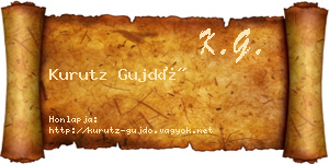 Kurutz Gujdó névjegykártya